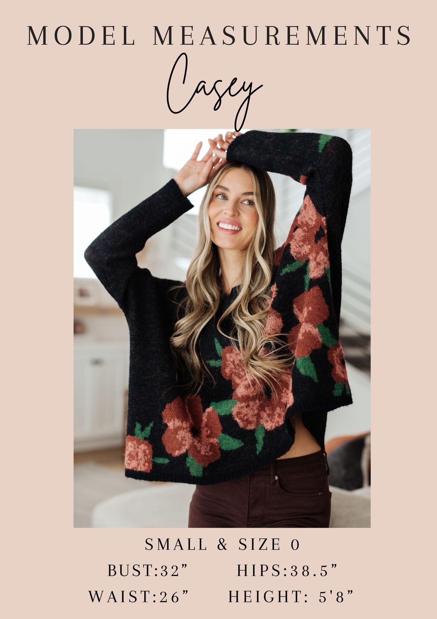 ONLINE EXCLUSIVE Falling Flowers Floral Sweater