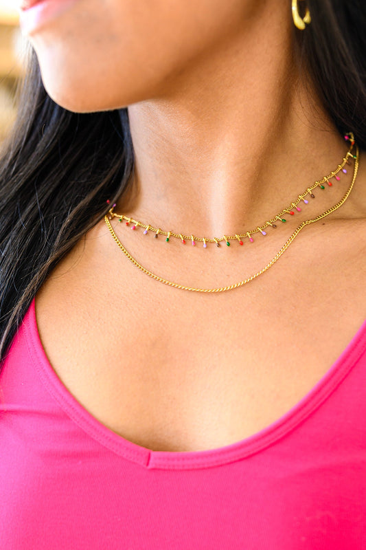 ONLINE EXCLUSIVE Colorful Palette Layered Necklace