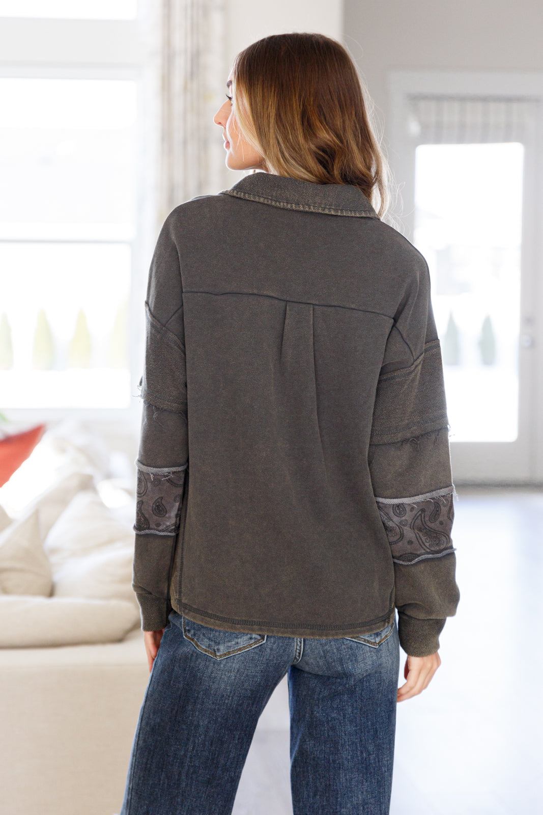 ONLINE EXCLUSIVE Moonstone Mineral Wash Pullover