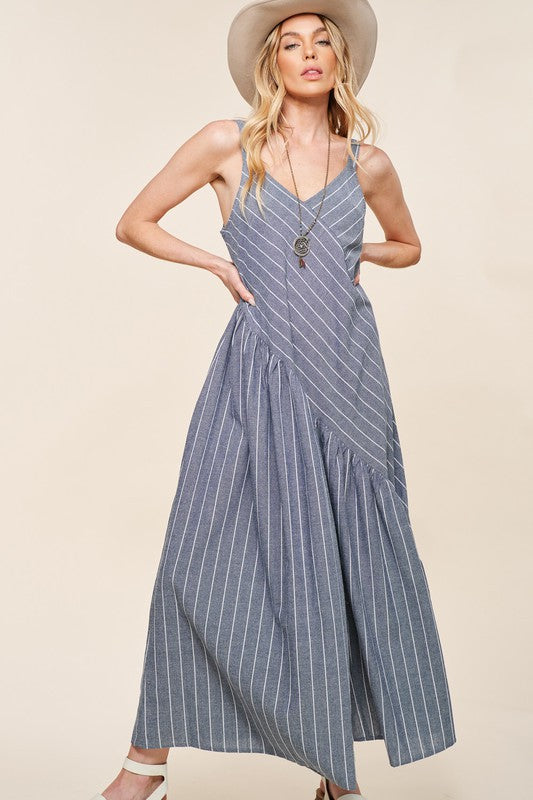 Cruz asymmetrical wide leg jumpsuit