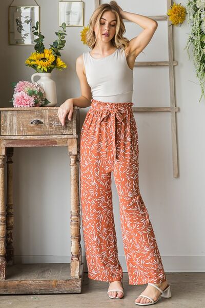 ONLINE EXCLUSIVE Heimish Printed Tied Straight Casual Pants